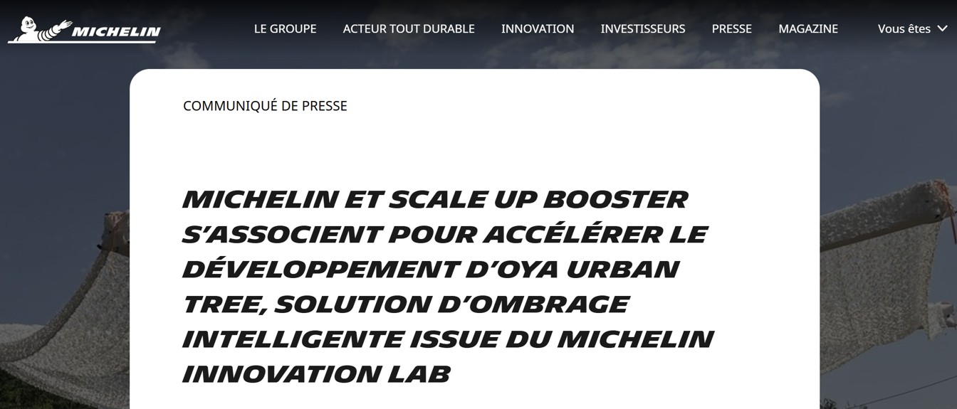 Partenariat Michelin Scale-Up Booster